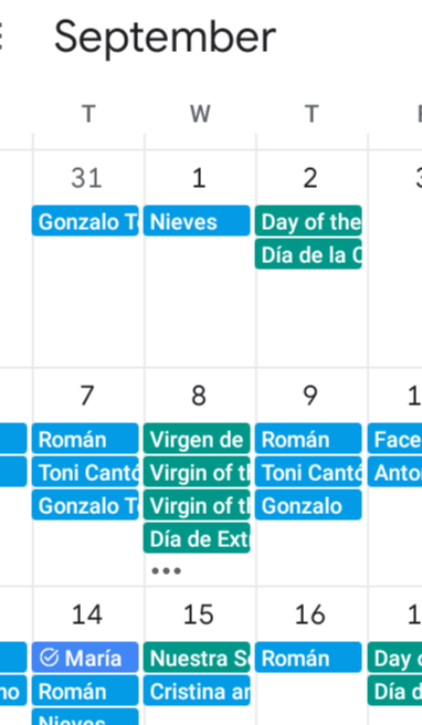 I want my OWN EVENTS to take priority over local holidays and other things  I have no interest in. - Google Calendar Community