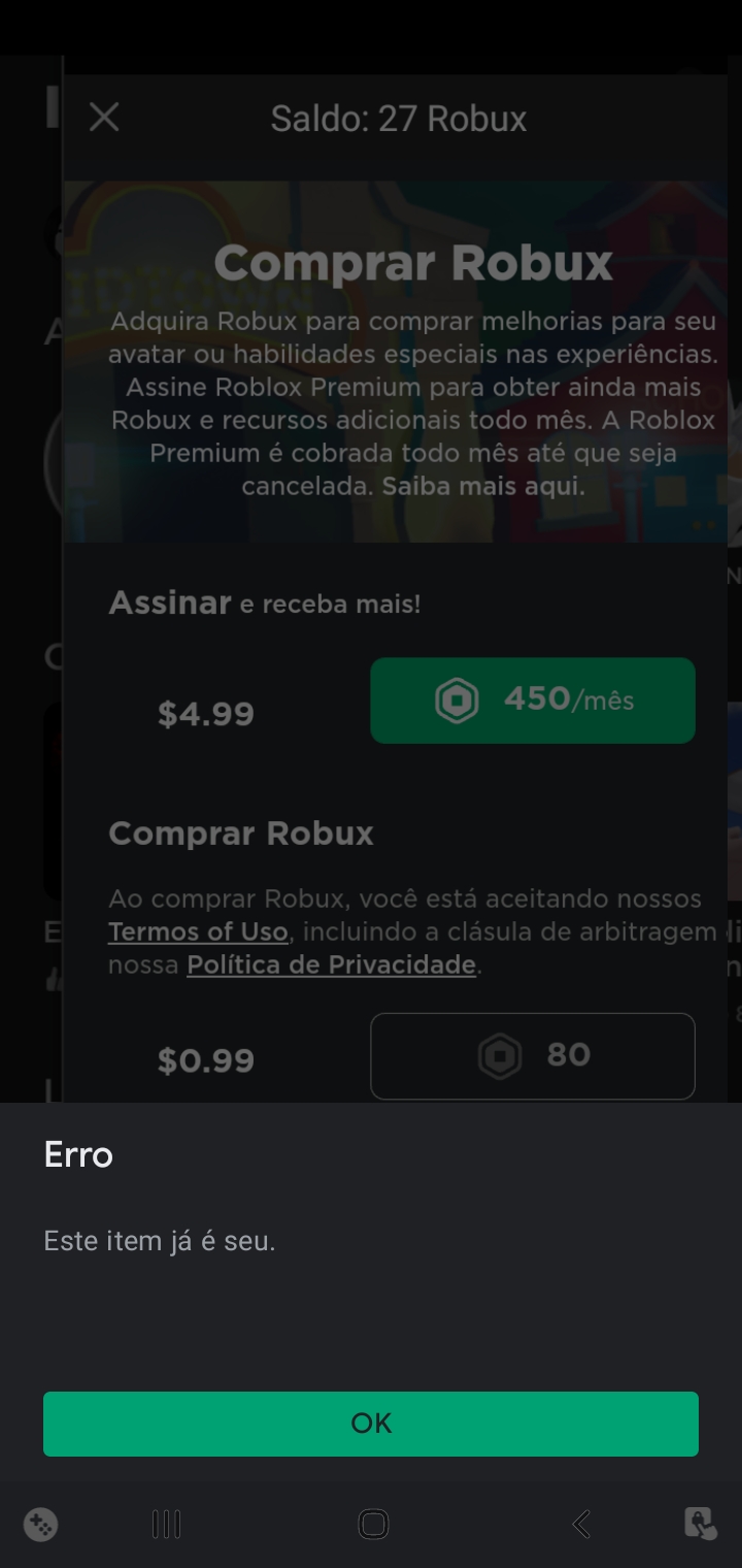 Porque eu não consigo estalar o roblox? - Comunidade Google Play