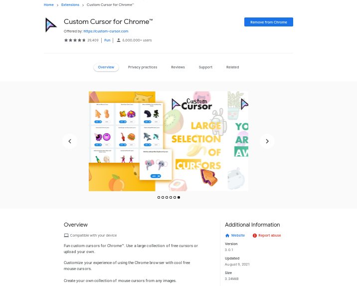 Custom Cursor for Google Chrome - Extension Download