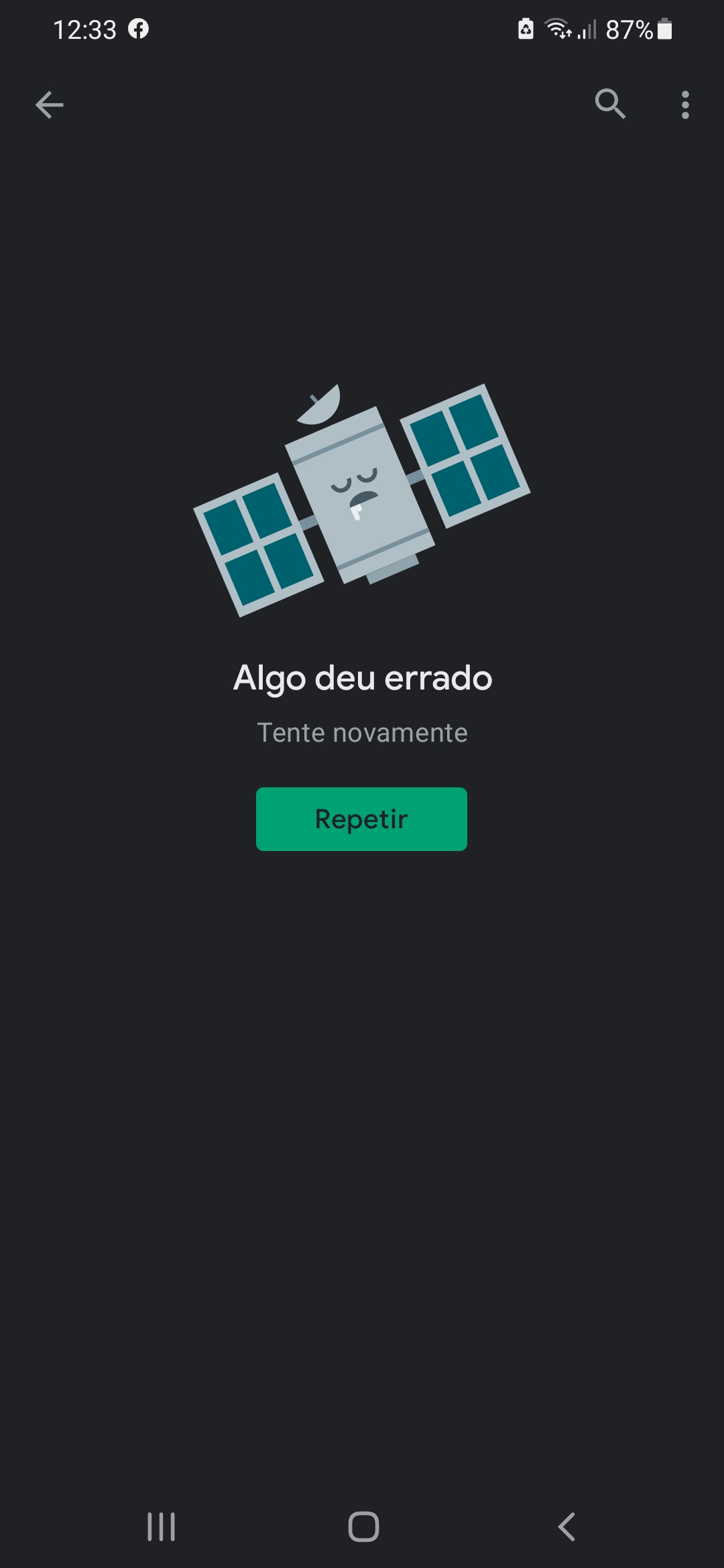 Não consigo atualizar o app do Banco do Brasil, sempre fica aparecendo  algo errado deu errado. - Comunidade Google Play