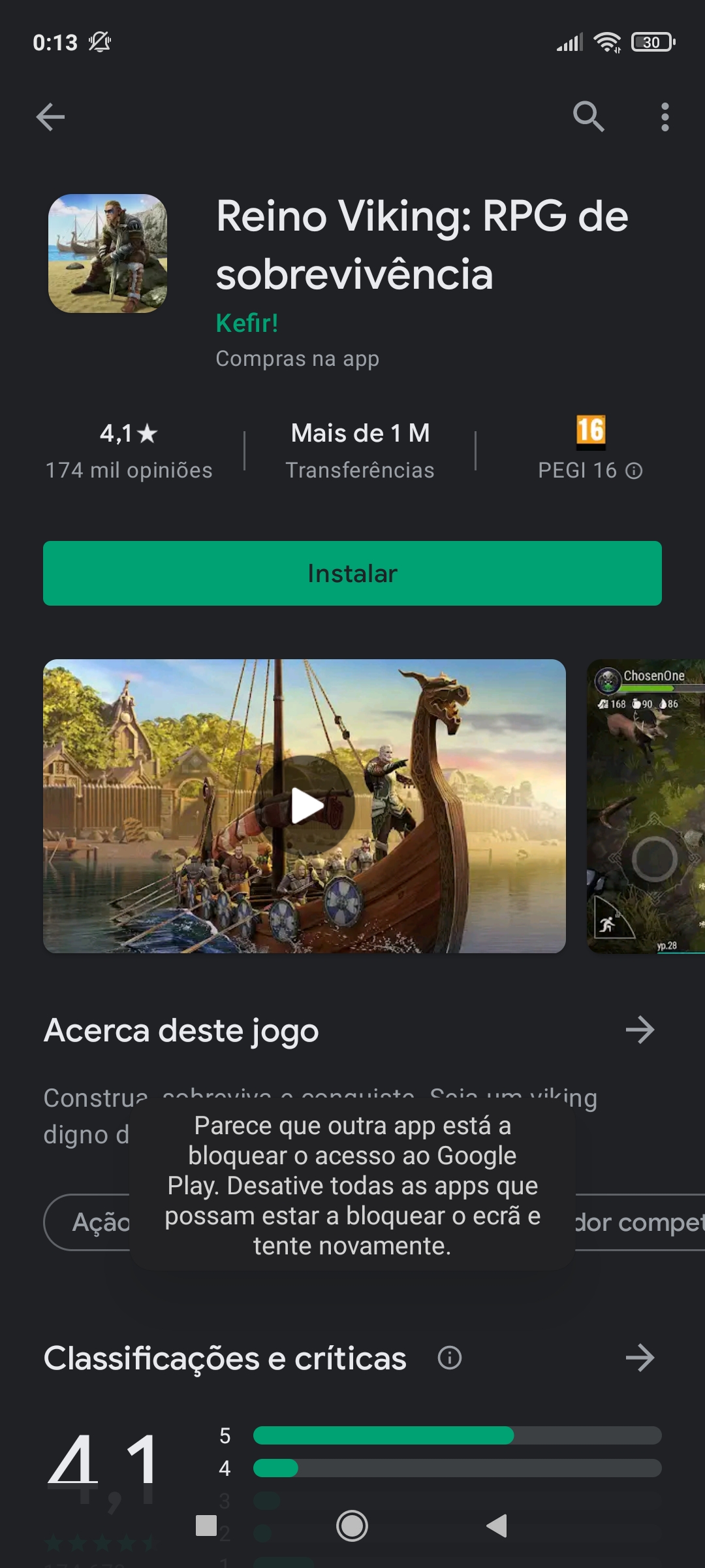 Instalação do app - Comunidade Google Play