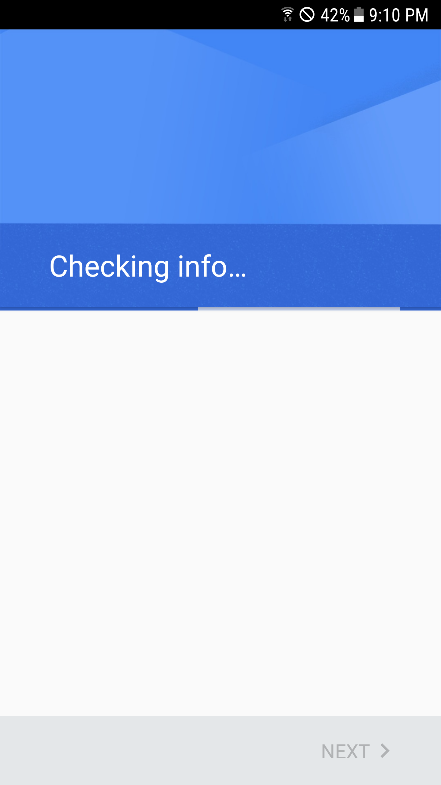 google checking info loop