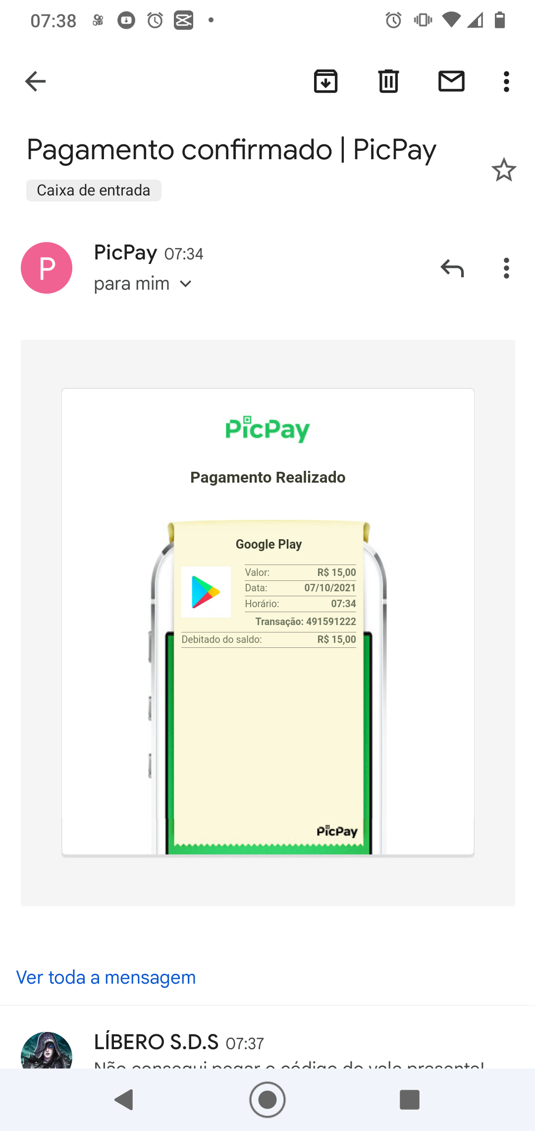 Preciso de ajuda para resgatar o codigo - Comunidade Google Play