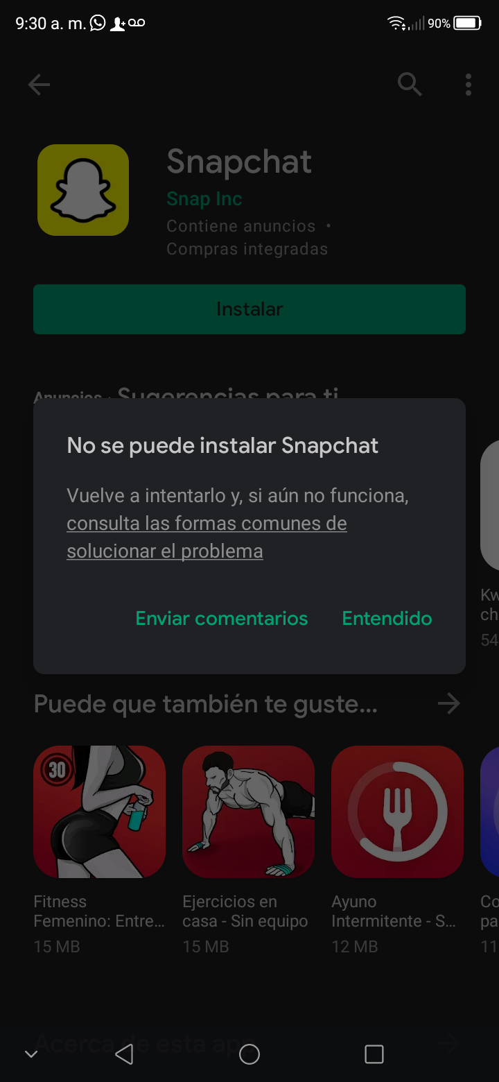 No puedo instalar de  Go porque no hay suficiente espacio -  Comunidad de Google Play