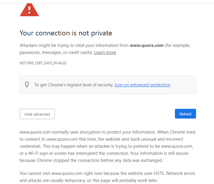 How to Fix “Your Connection is Not Private” Error - Panda Security