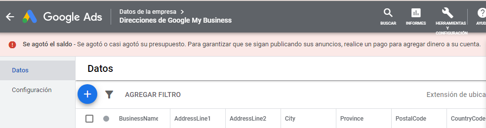 Hola buenas tardes quisiera agregar una nueva dirección a mi cuenta de  google ads - Comunidad de Google Ads