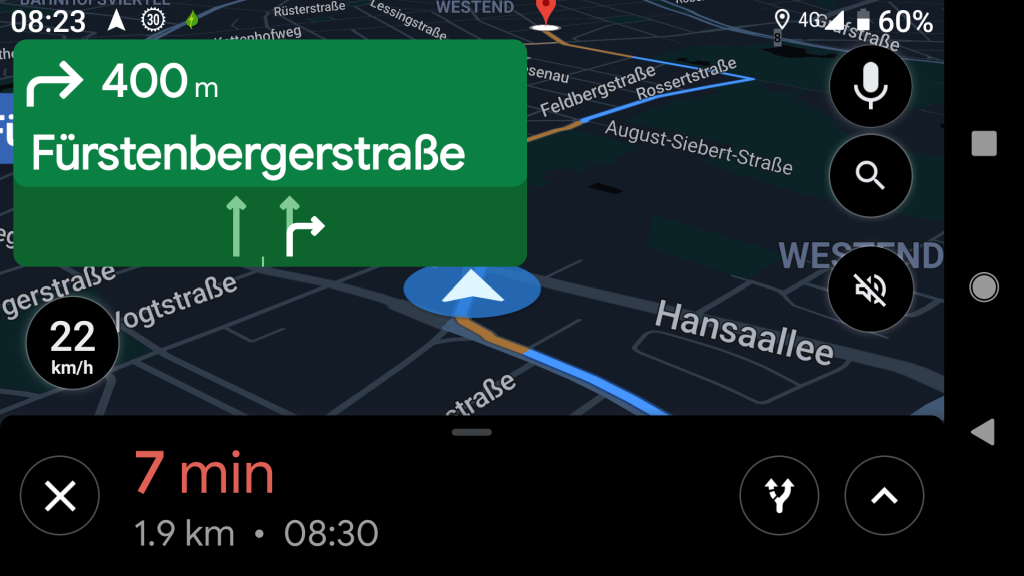 Navigation In Landscape Mode, Google Maps Landscape Mode Iphone