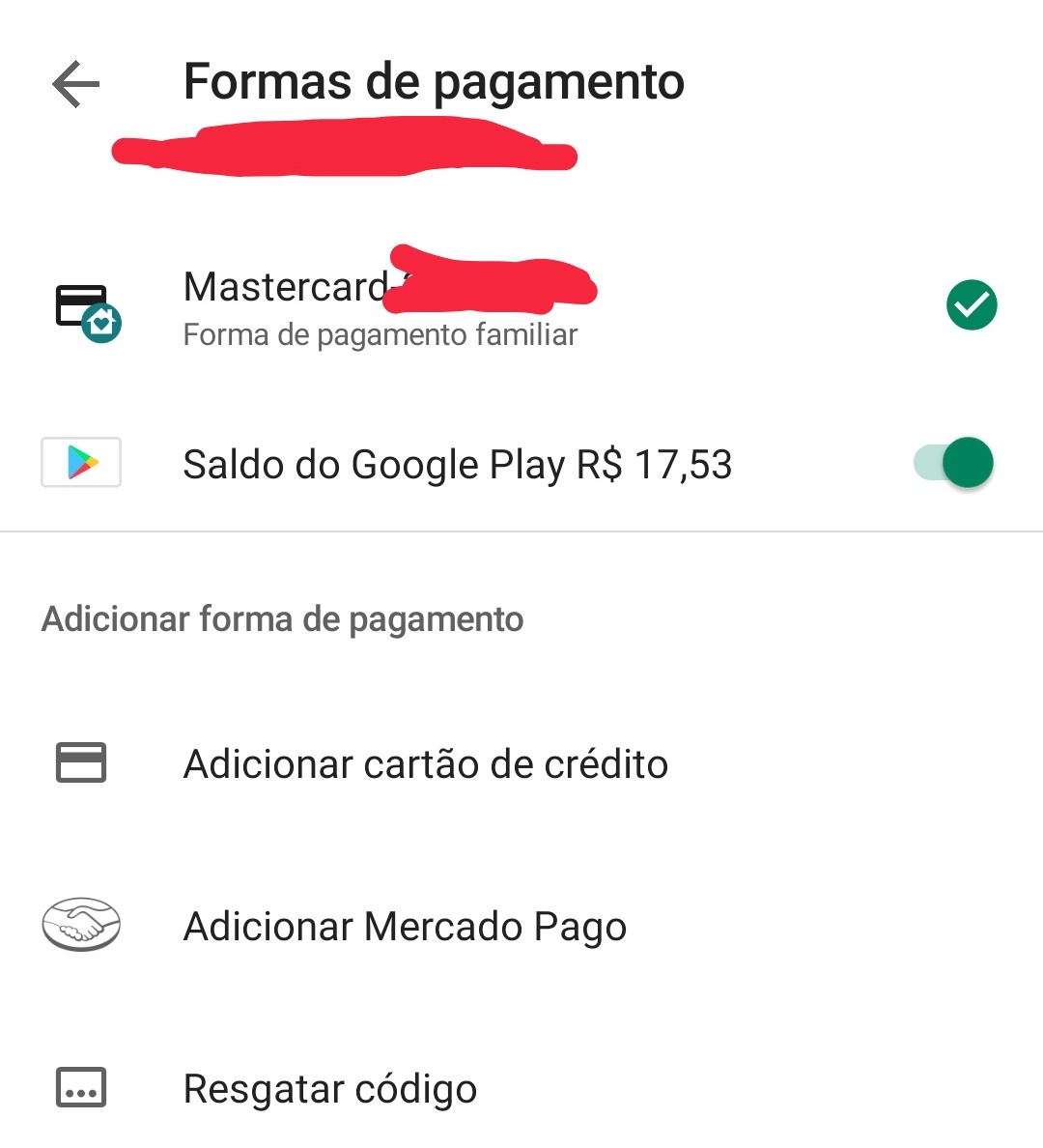 Pagamentos - Comunidade Google Play