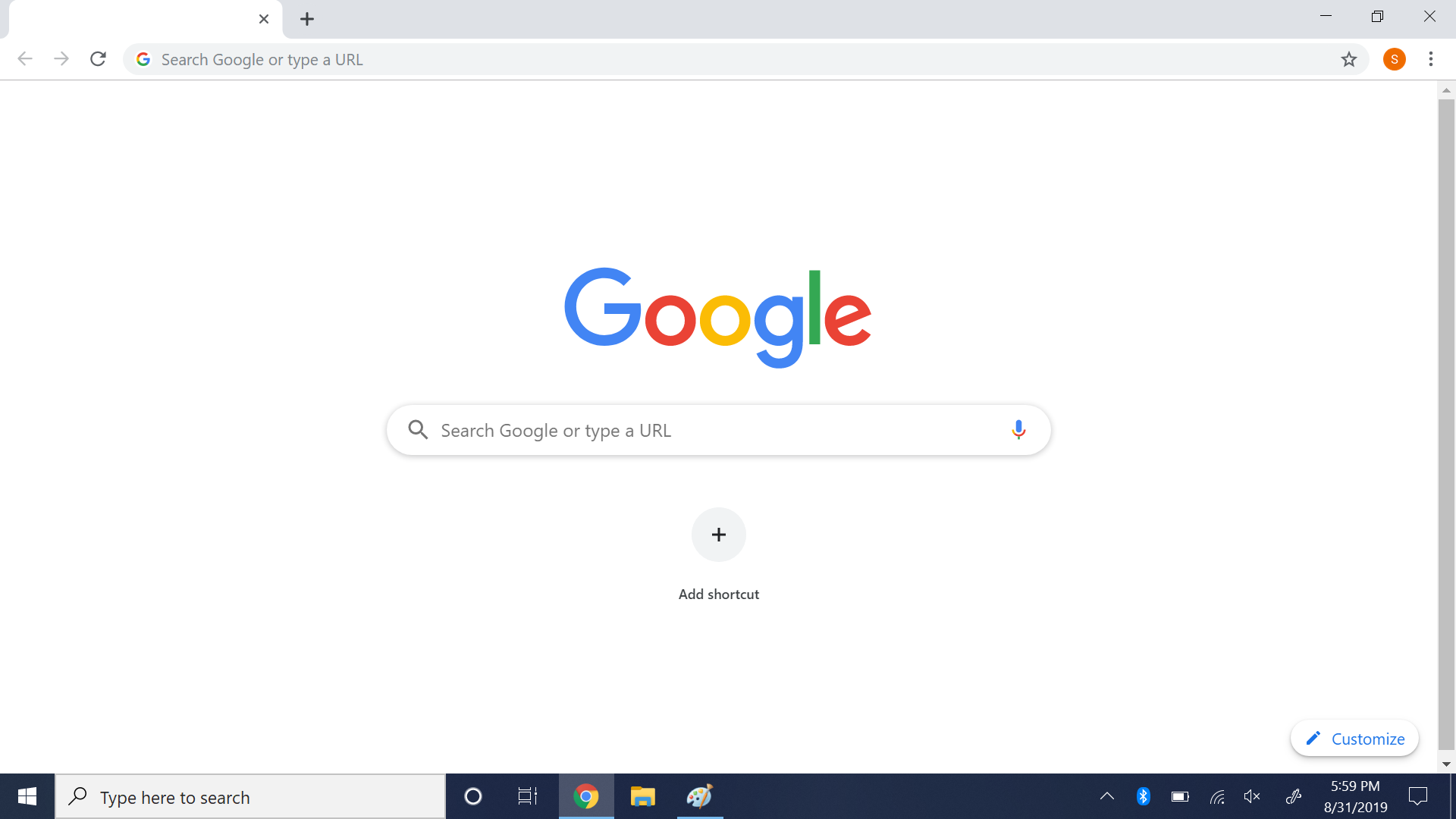 google chrome open