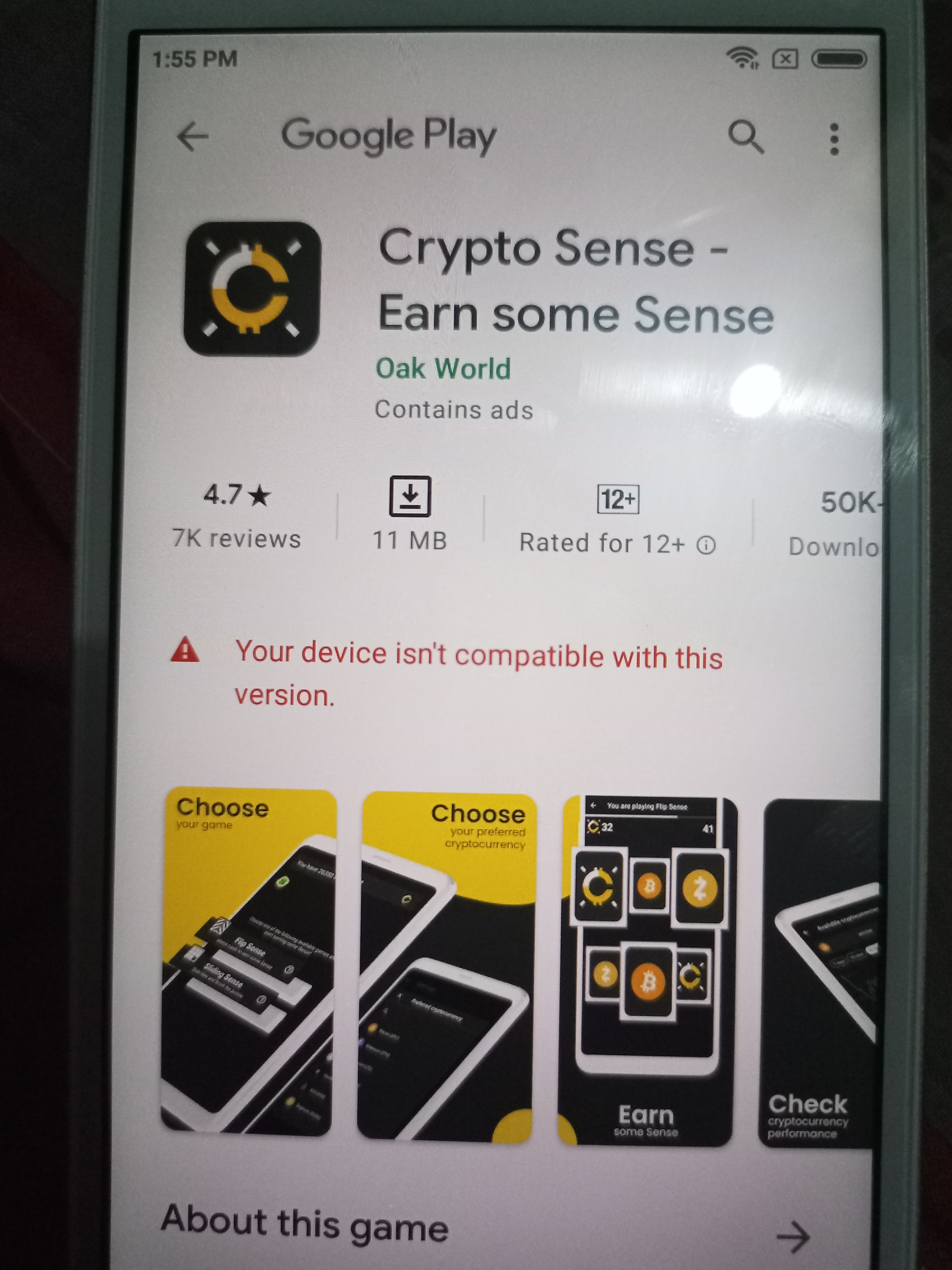 Play store says that mine moto e6 plus isn't compatible with the game  version. There is no way i can play on it? : r/CryingSuns