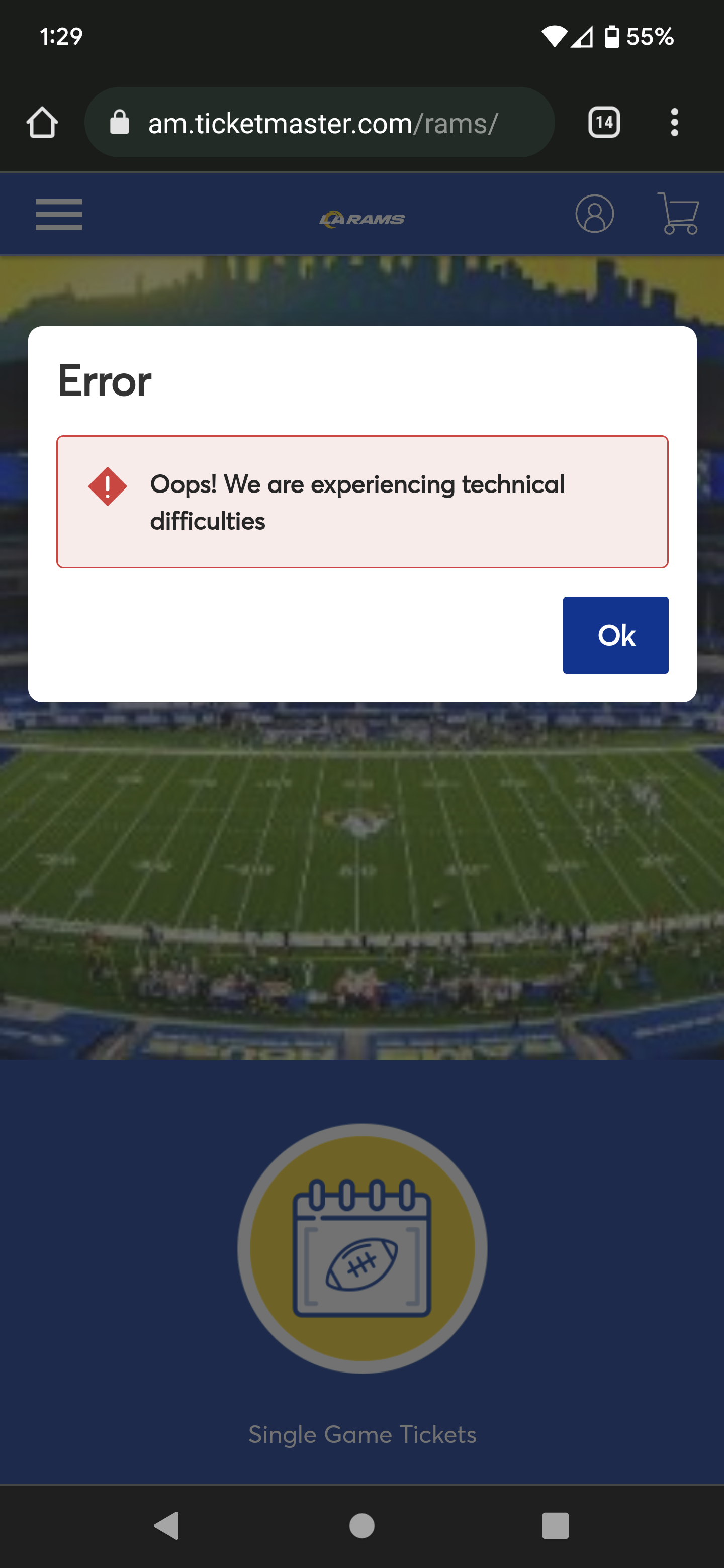 la rams ticketmaster