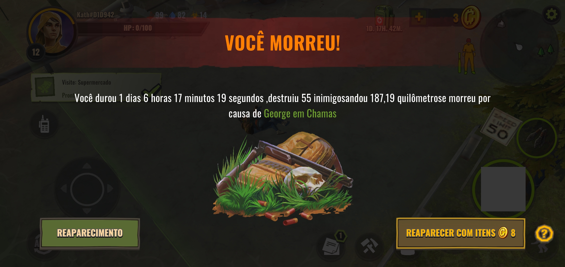 Jogo Days after travou já tem dois dias e não consigo jogar mais