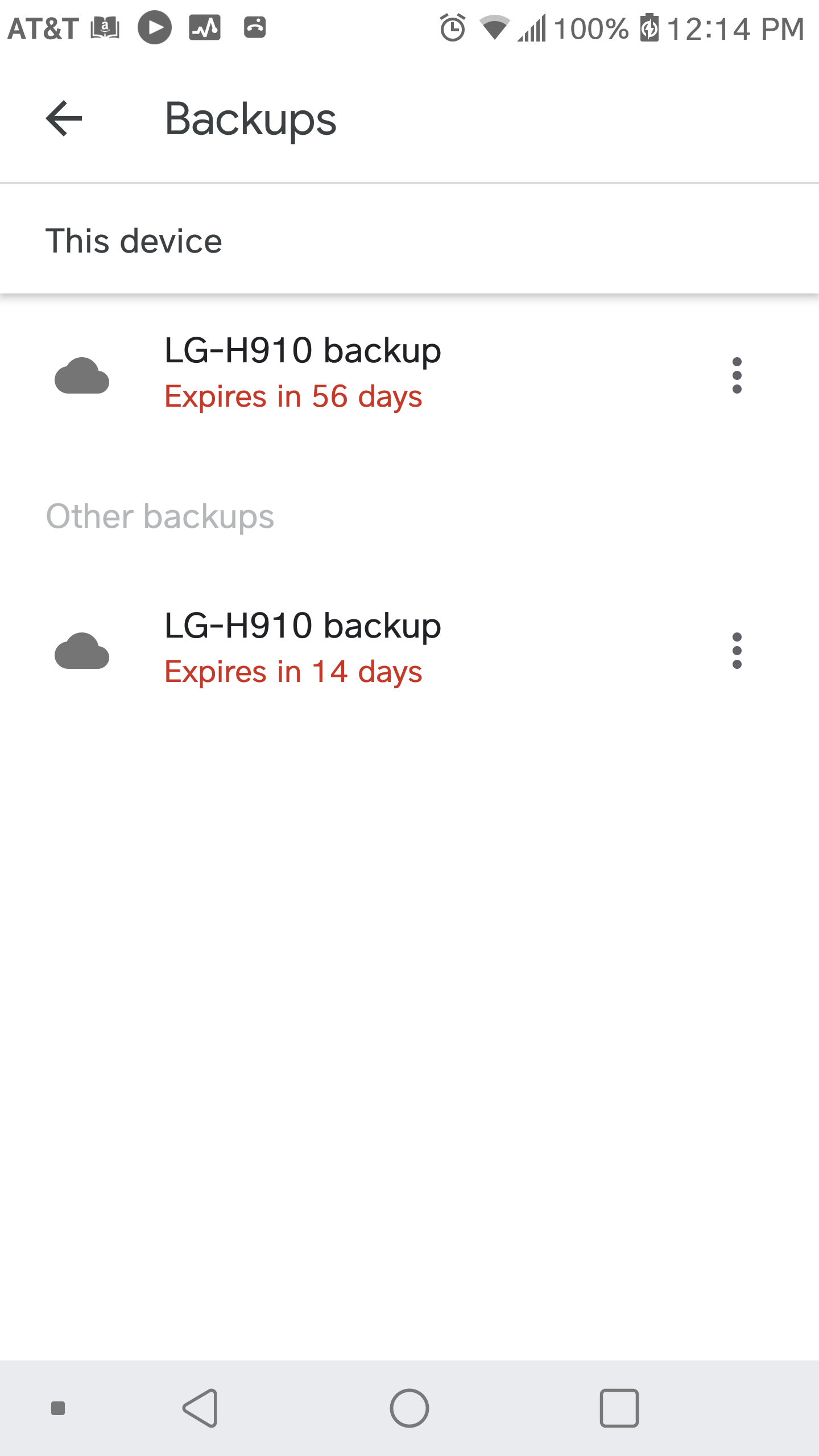 Does backup expire?