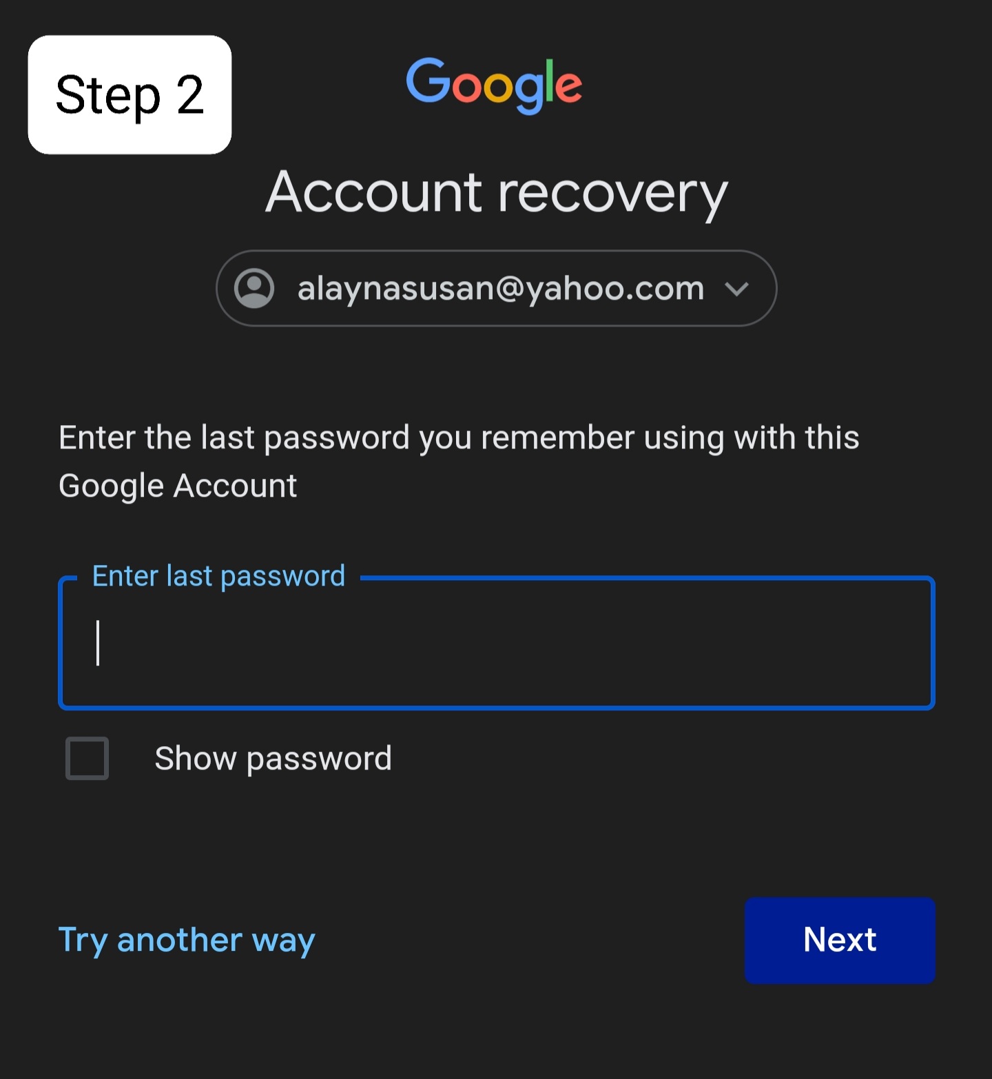 Login to Google without a password