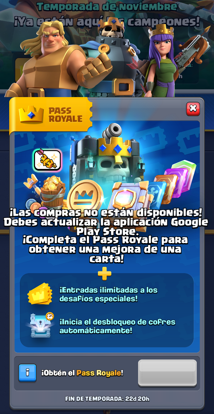 Cómo reembolsar el pass Royale?