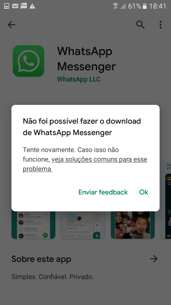 Não entendo porque não consigo instalar eu desinstalei alguns apps mesmo  assim não estou conseguindo - Comunidade Google Play