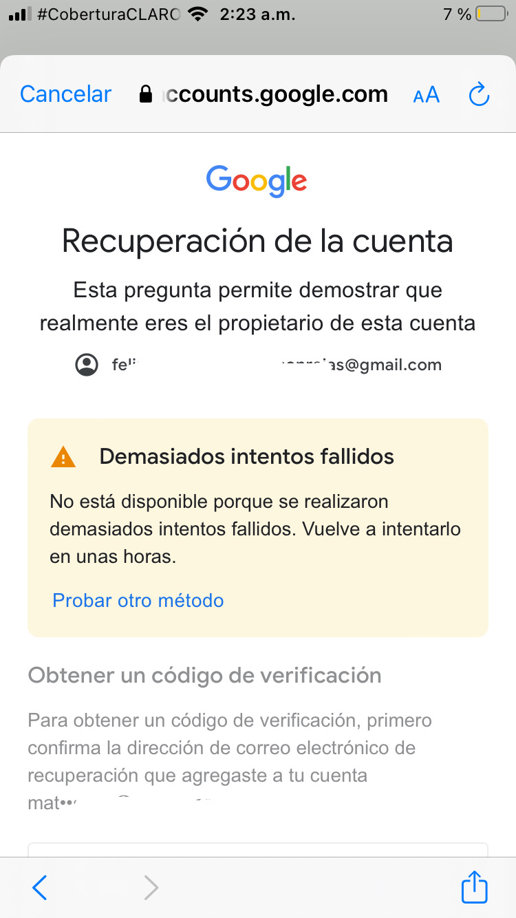 Hola buenas tardes era para recuperar mi cuenta antigua y hice muchos  intentos y no me deja recupera - Comunidad de Cuenta de Google