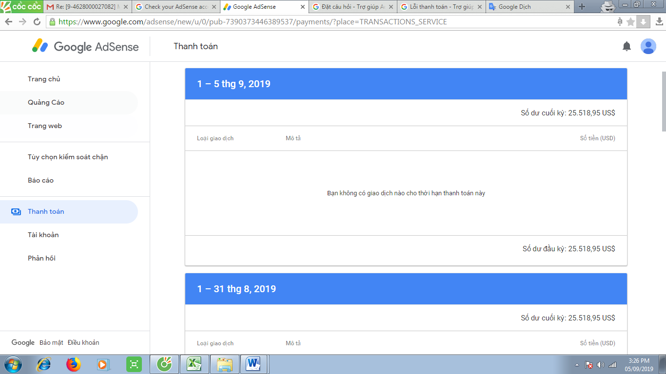 Báo cáo lỗi Google Dịch