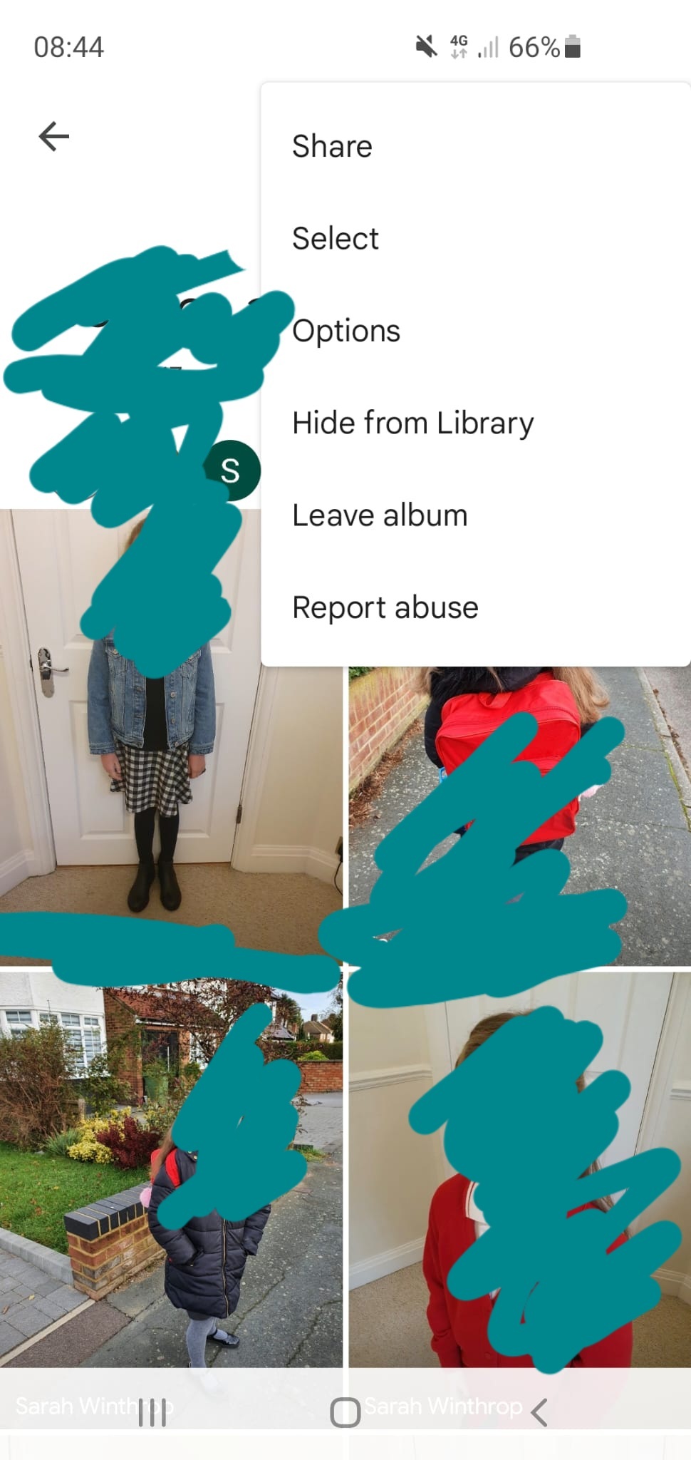 how to add text to photos in a google album