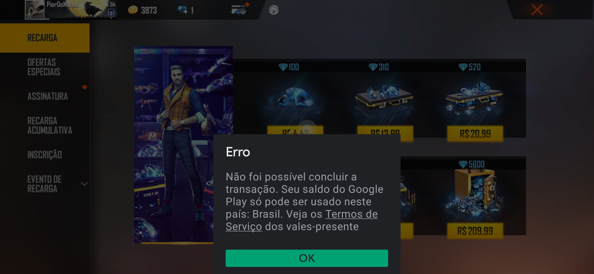 Não aparece a minha assinatura da  no google play - Comunidade Google  Play