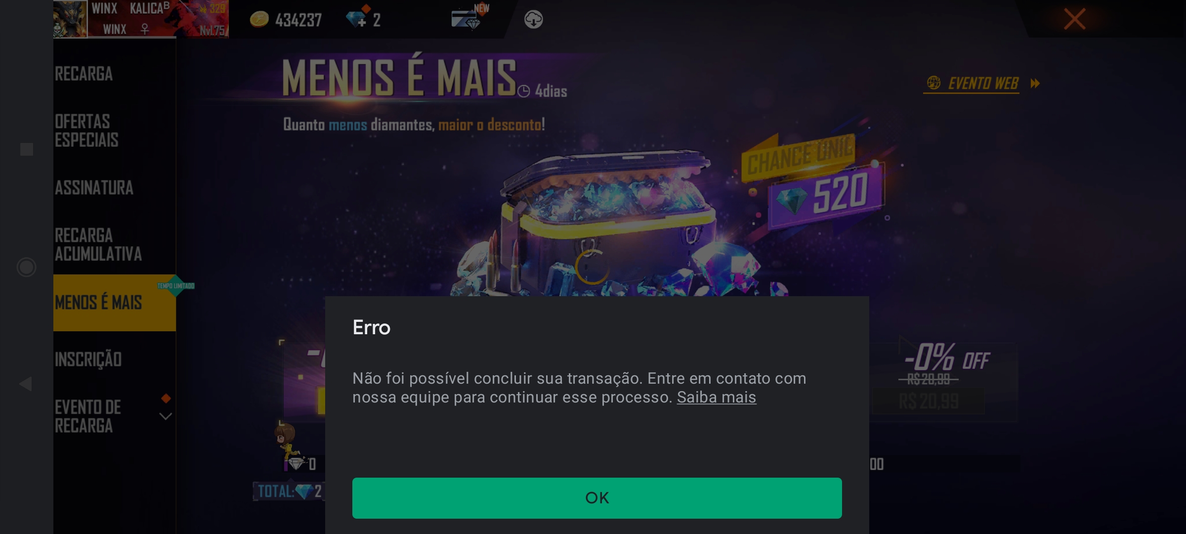 A compra foi cancelada e o crédito foi descontado no cartão - Comunidade Google  Play