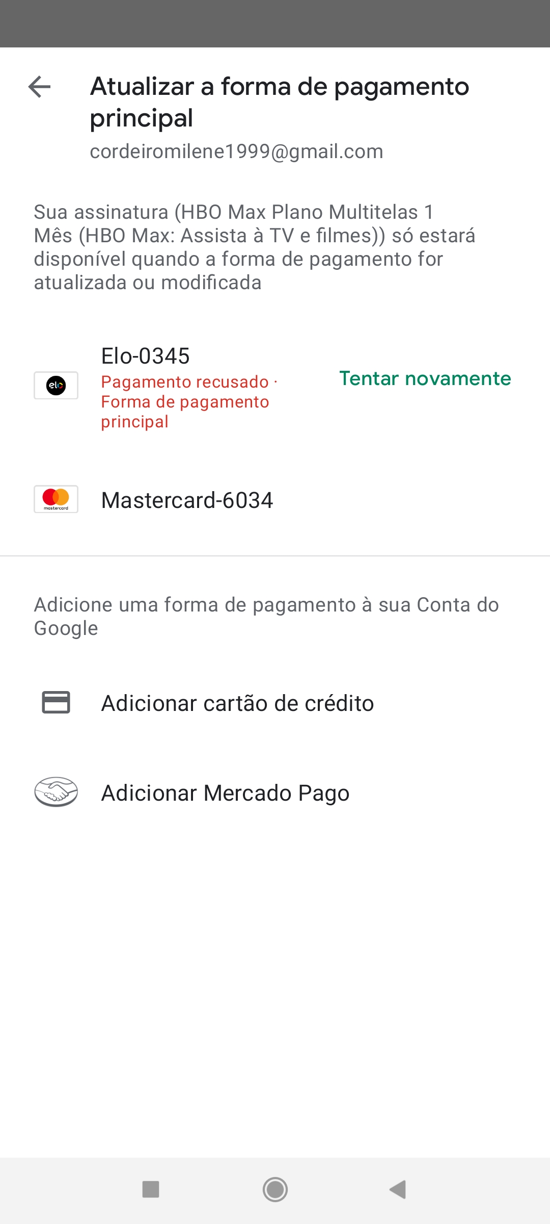 Problema com pagamento de assinaturas - Comunidade Google Play