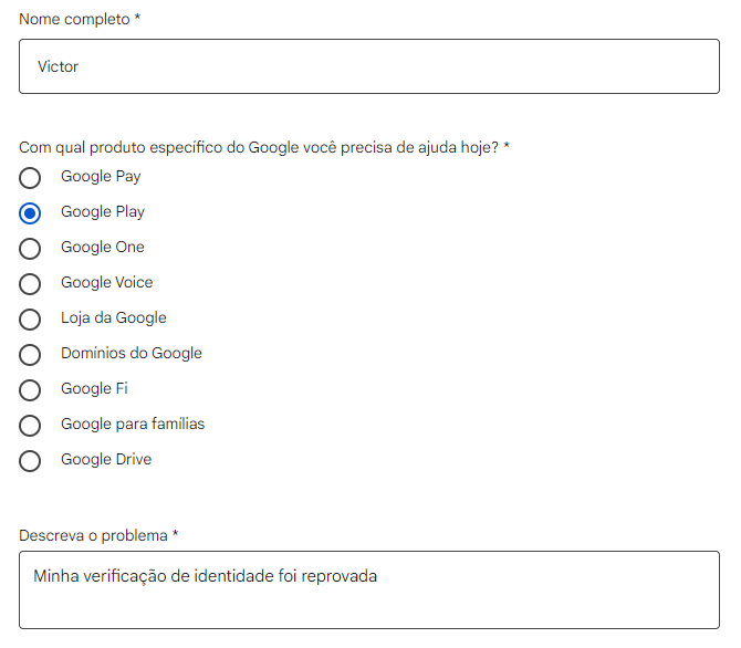 precisamos de mais informações sobre o seu vale-presente com código de  resgate - Comunidade Google Play