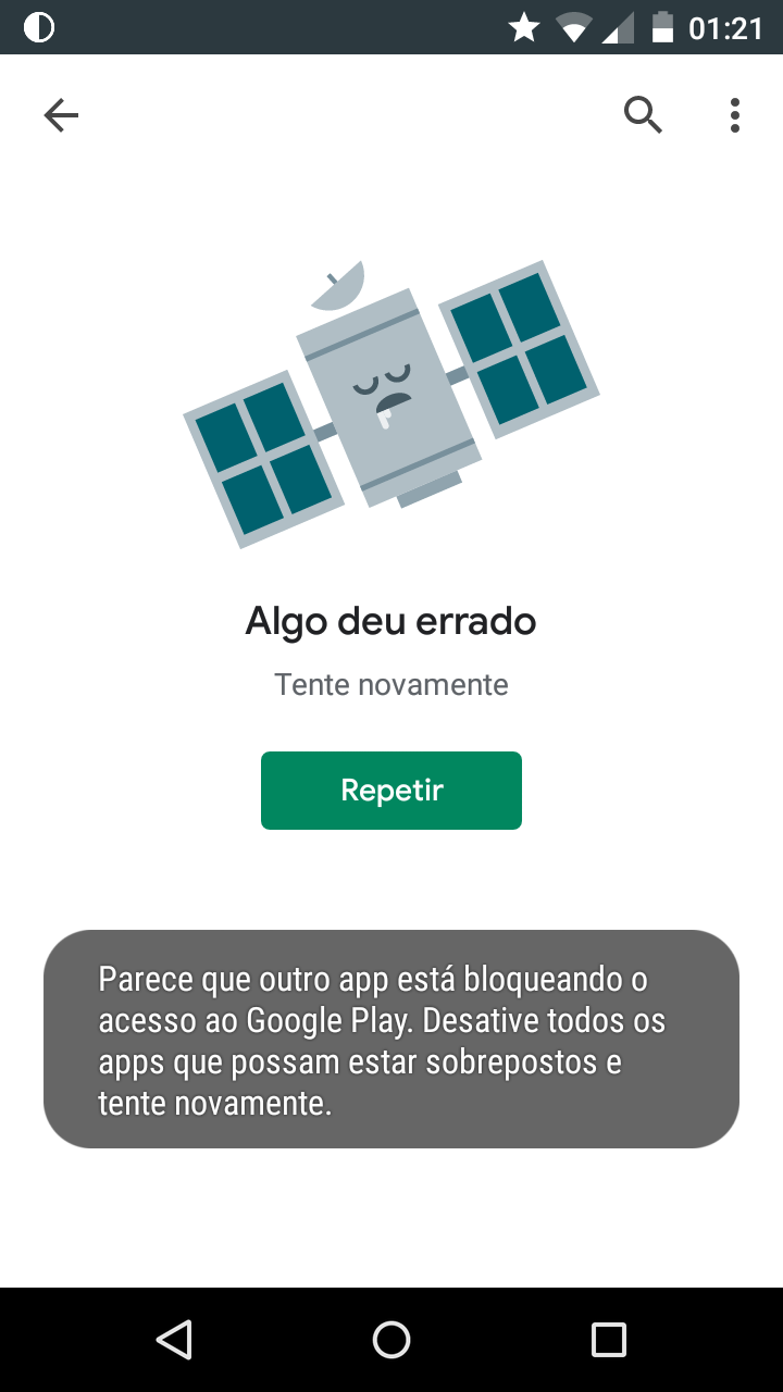 Mesmo abrindo o app o plano não é confirmado - Comunidade Google Play