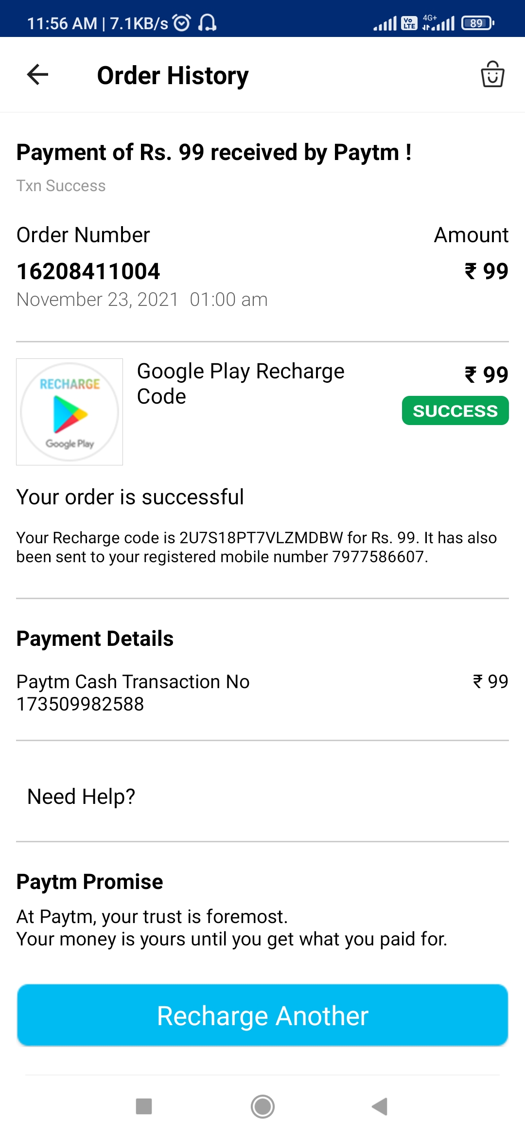 I messed up the redemption code - Google Play Community