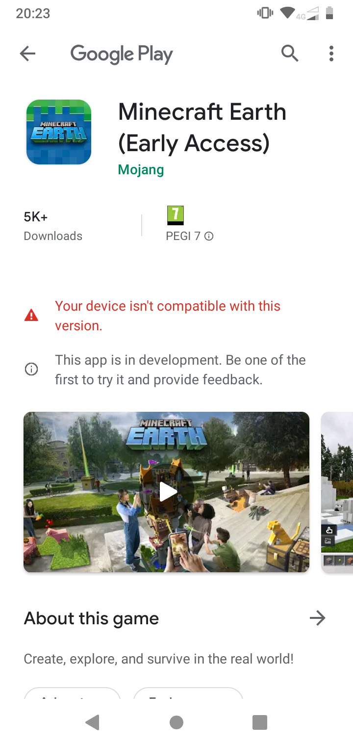 You can download and play Minecraft Earth on Android right now!