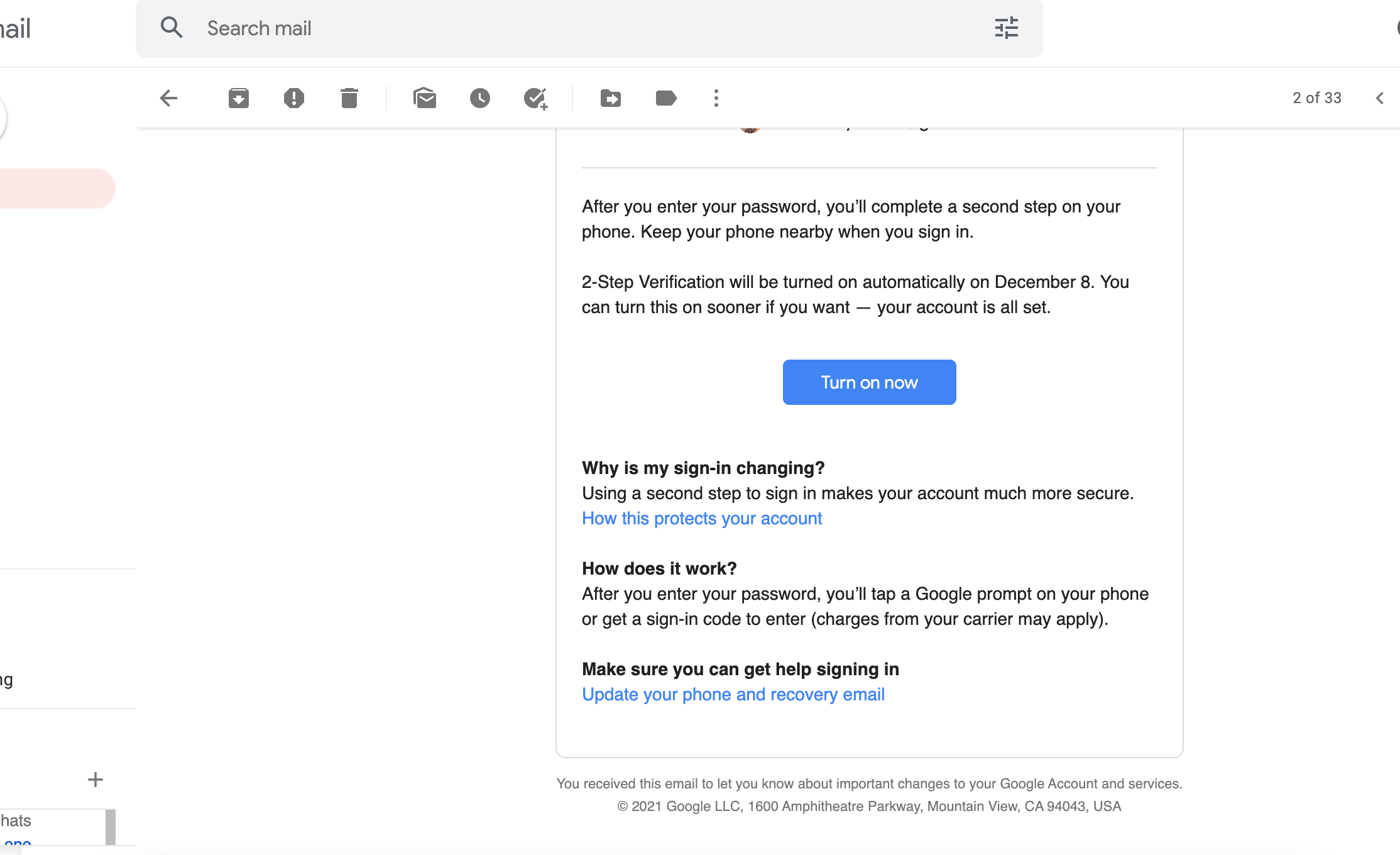 Google Gmail Sign In