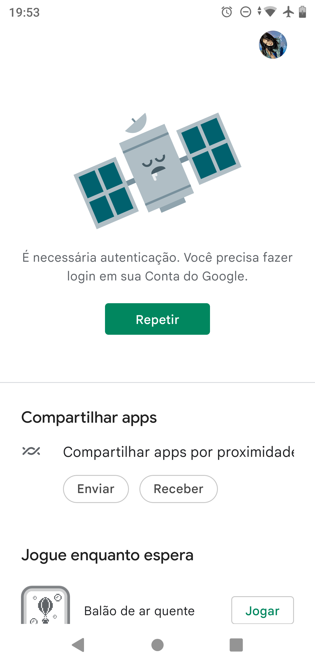 Não consigo atualizar um jogo. - Comunidade Google Play