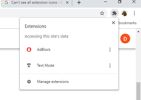 where is my setting icon on chrome