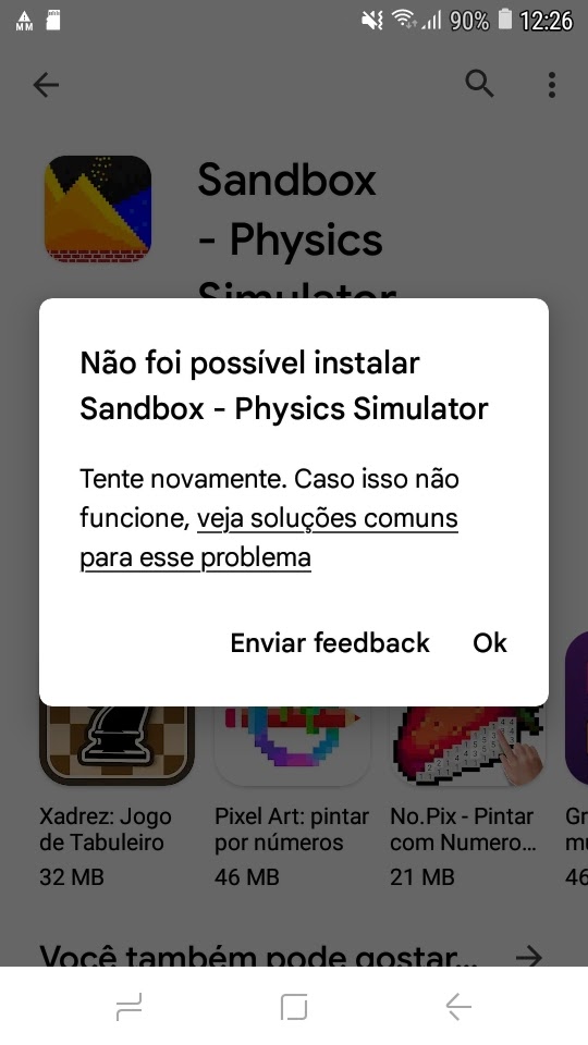 Não estou conseguindo instalar meu jogo - Comunidade Google Play