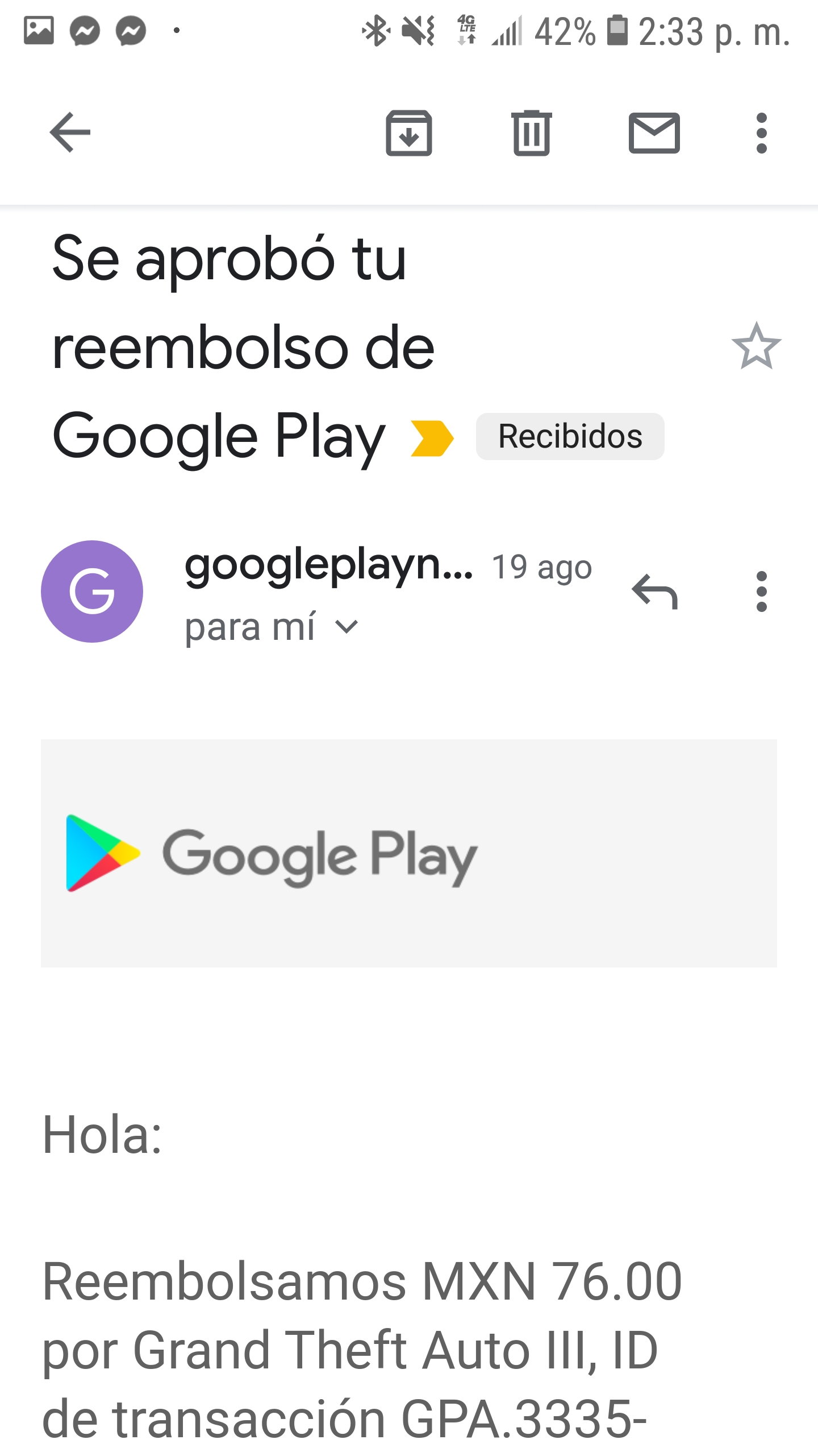 Google Play aumenta de 15 minutos a 4 días el reembolso por una app Android  - Meristation