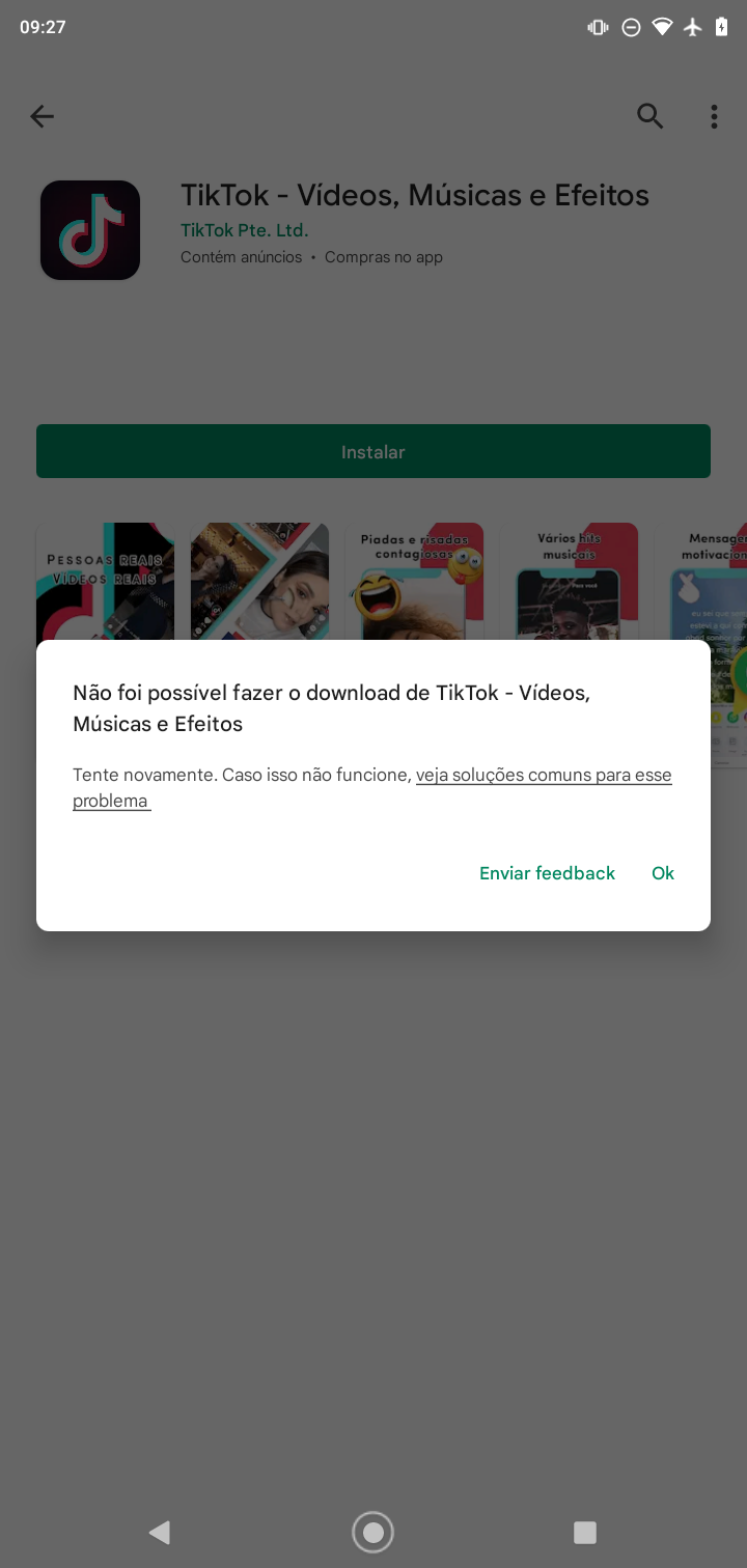 A tela do play store está toda em branco. Não dá opção de baixar nada -  Comunidade Google Play