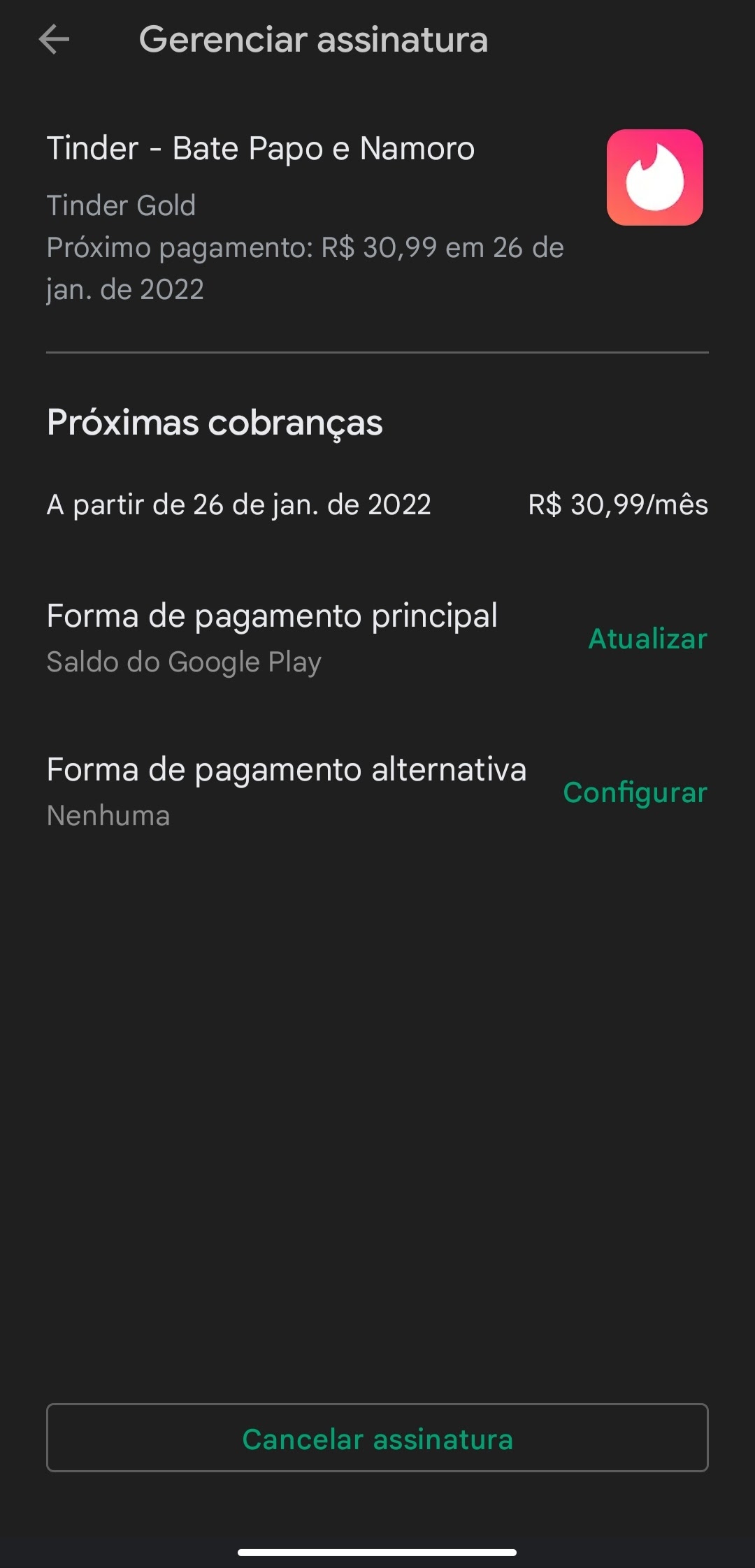 Não consigo cancelar assinatura na  - Comunidade Google Play