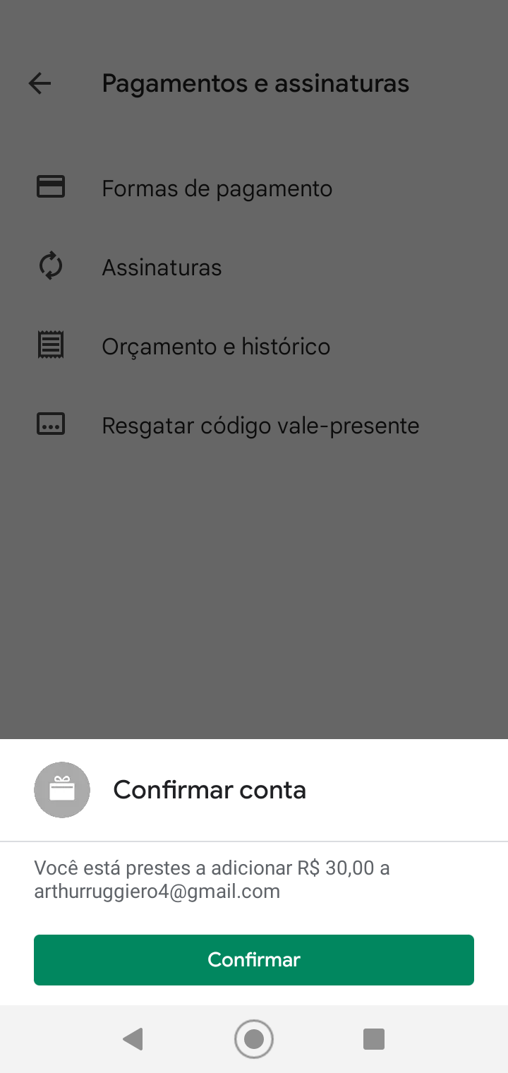 Fiz uma compra de gift card e queria reembolso pois comprei na conta errada  - Comunidade Google Play