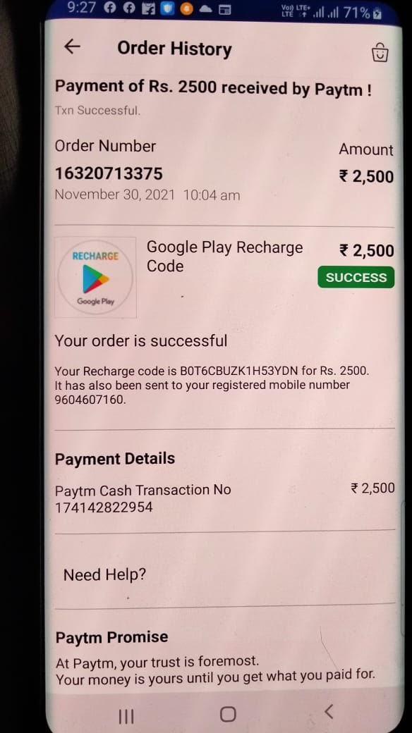 Paytm Wallet Gift Card