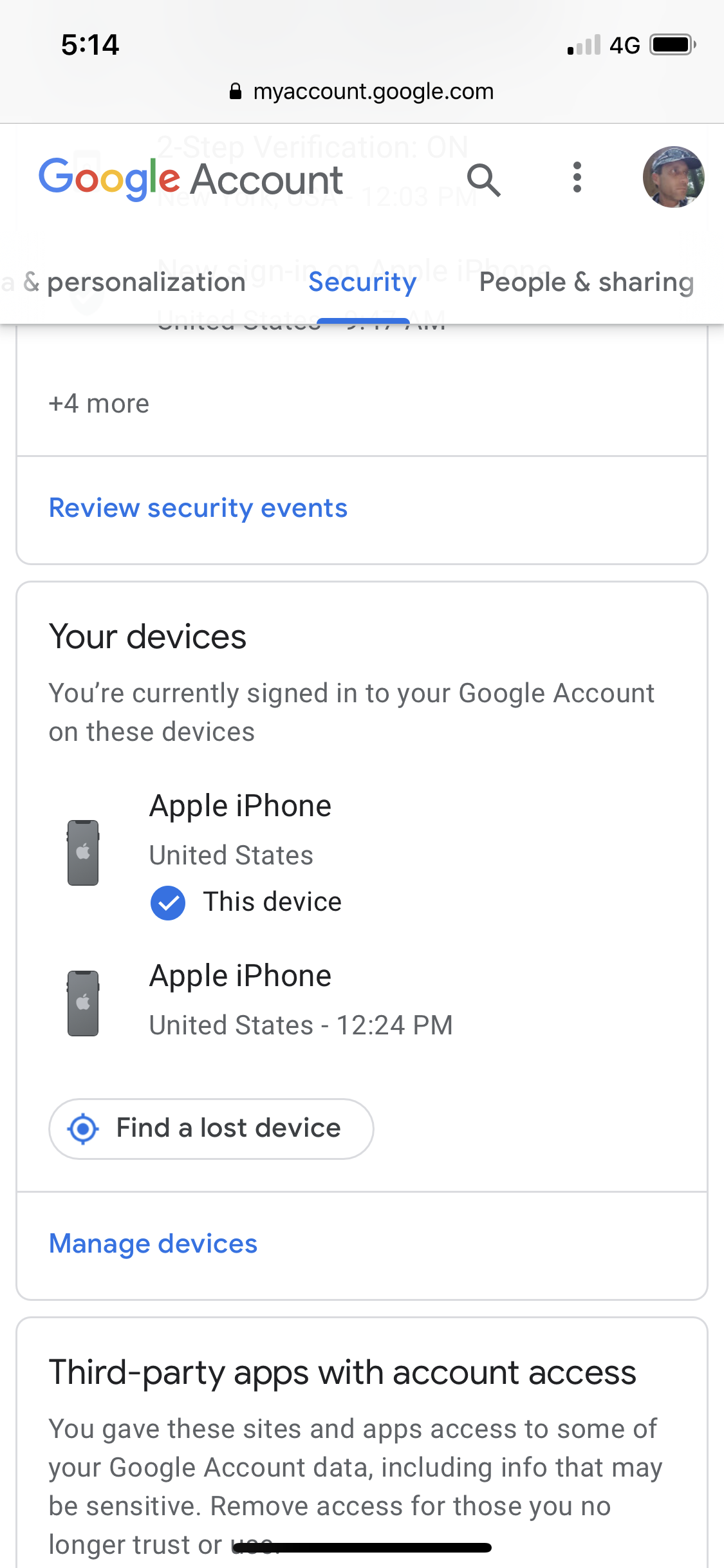 Changed Email Address Mystery Iphone Device Still Appears Under This Device Google Account Community