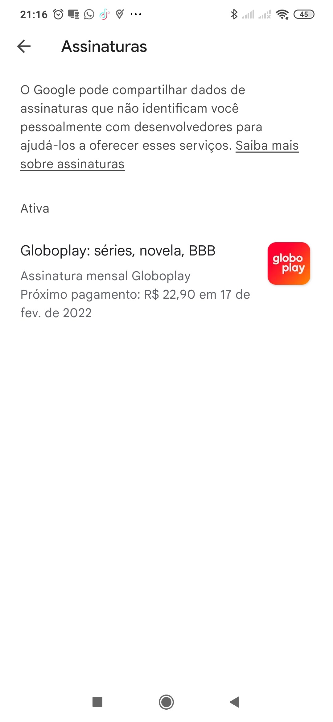 Problema com pagamento de assinaturas - Comunidade Google Play