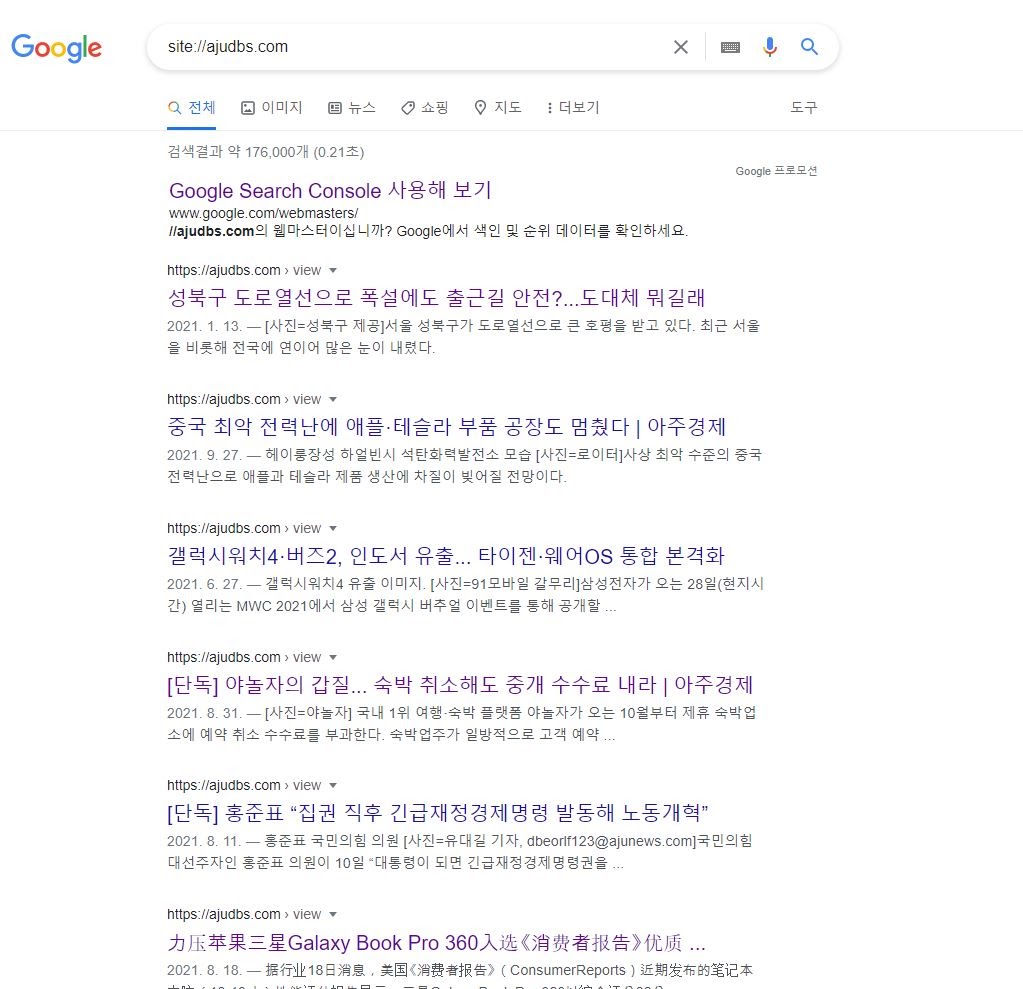 site://으로 검색을 해도 자회사의 콘텐츠 결과물이 나옵니다. - Google 검색 센터 커뮤니티