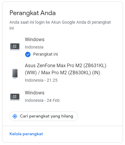 Saya Kehilangan Hp Saya Melihat Di Histori Perangkat Pada Akun Google Tidak Ada Perangkat Milik Saya Komunitas Akun Google