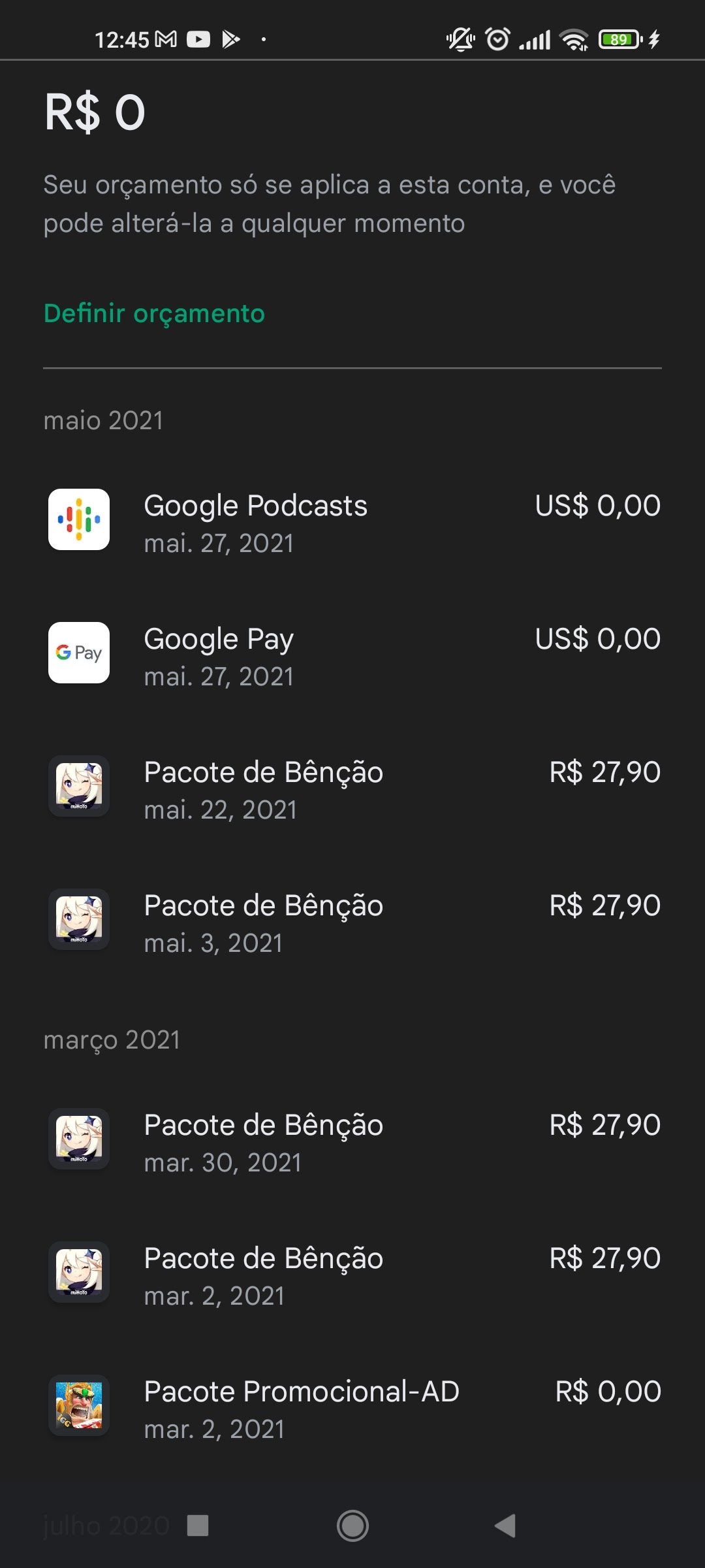 Não Consigo Usar Os Meus 10,00 Reais De Vale-Presente Da Google