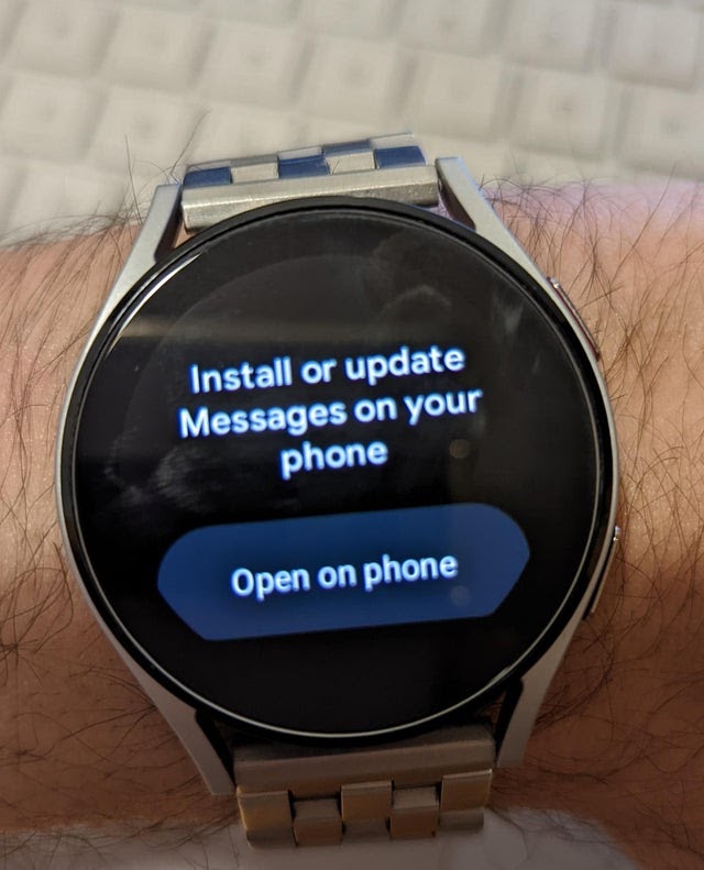 Samsung galaxy watch deals not sending texts