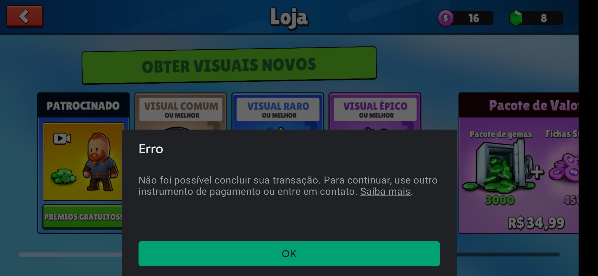 Consertando o Erro Seu dispositivo não é compatível com esta versão Stumble  Guys 