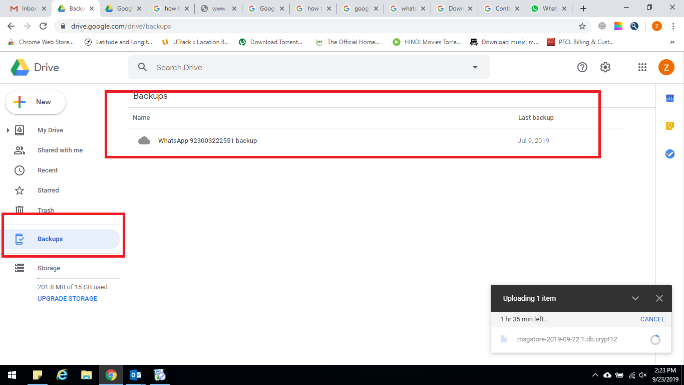 download whatsapp backup file from google drive to pc