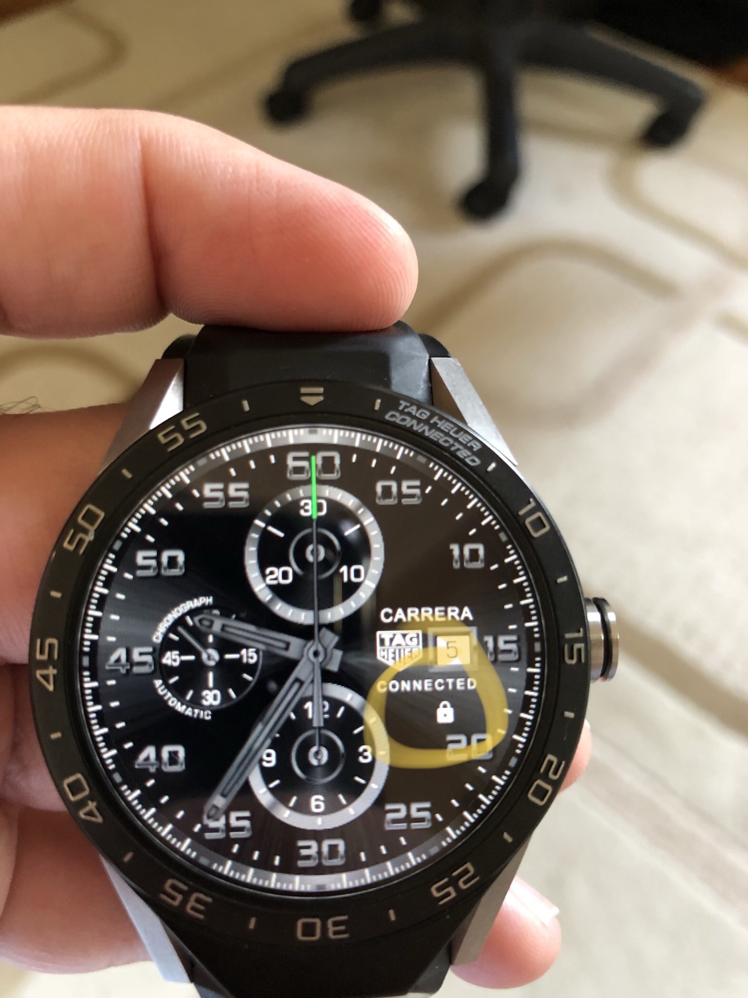 wear os tag heuer face