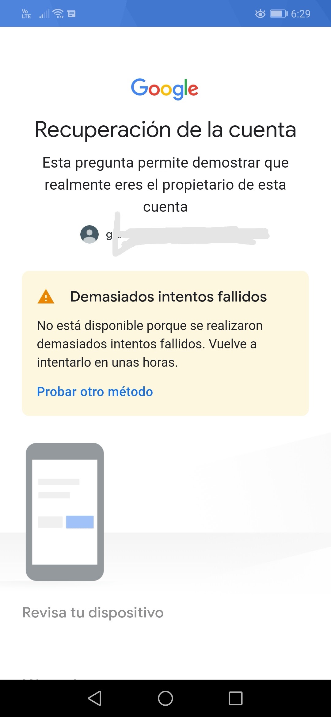 Aspirar instinto Restricción Cómo recupero mi cuenta sin correo asociado y número de celular después de  varios intentos? ? - Comunidad de Cuenta de Google