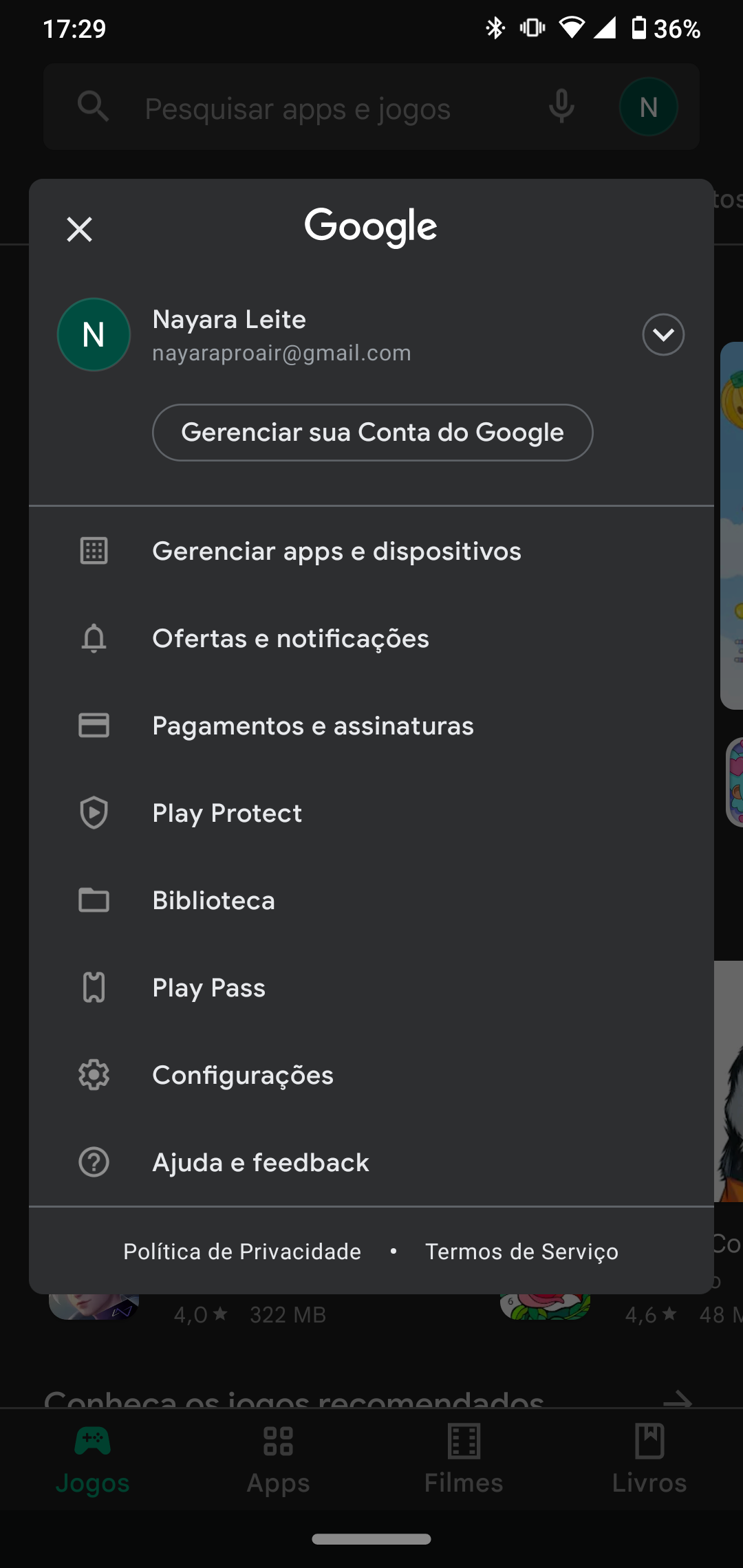 Não aparece a minha assinatura da  no google play - Comunidade Google  Play